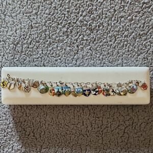 Colorful Enamel Shield Bracelet